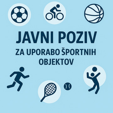 javni poziv za uporabo športnih objektov