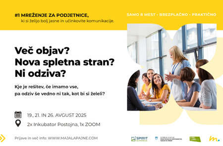 Mreženje za podjetnice, ki si želijo jasnosti, fokusa in konkretnega premika. - Več objav? Nova spletna stran? Kje je rešitev, če imamo vse, pa odziv še vedno ni tak, kot bi si želeli?