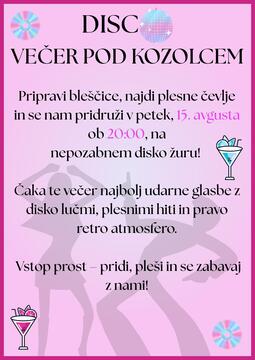 Disko večer pod Kozolcem