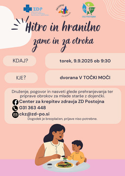 Hitro in hranilno zame in za otroka