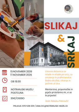 Likovne delavnice SLIKAJ&SRKAJ - novi termini