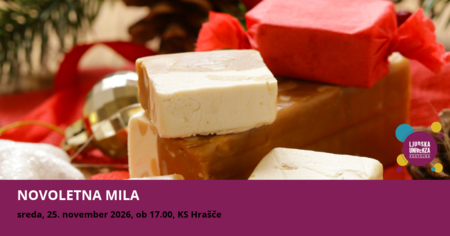 Delavnica Novoletna mila za uživanje v barvah in vonjih praznovanja