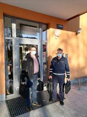 Andrej Poljšak in ravnatelj Goran Uljan
