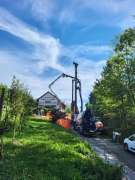 Sanacija plazovitega območja Strane 1. faza – zahodni del vasi