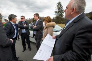 Gašperšič v Postojni in Pivki o infrastrukturnih projektih