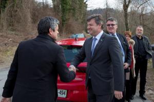 Gašperšič v Postojni in Pivki o infrastrukturnih projektih