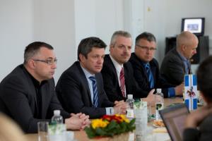 Gašperšič v Postojni in Pivki o infrastrukturnih projektih