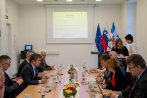Gašperšič v Postojni in Pivki o infrastrukturnih projektih