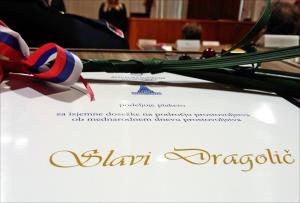 Letošnja dobitnica plakete Državnega sveta Republike Slovenije je tudi Slava Dragolič