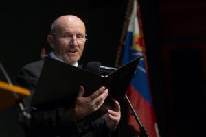Slavnostni sprejem novih članov v postojnsko Krajevno organizacijo zveze borcev za vrednote NOB