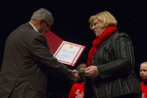 Slavnostni sprejem novih članov v postojnsko Krajevno organizacijo zveze borcev za vrednote NOB