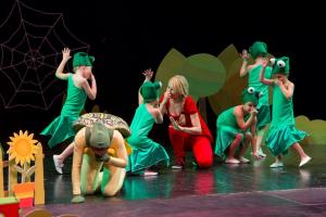 Abonenti otroškega abonmaja »MALI MEDO« so tokrat uživali v glasbeno-gledališki-plesni predstavi