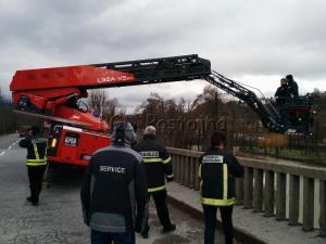 Druga predstavitev visoke lestve v Postojni