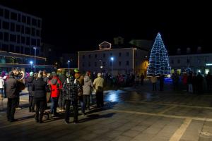 Koncert postojnske godbe v centru